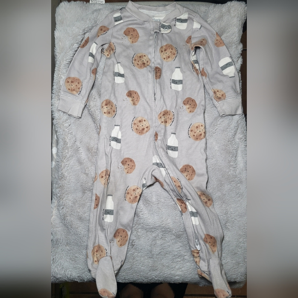 Carter's Gray and Brown Baby Onesie